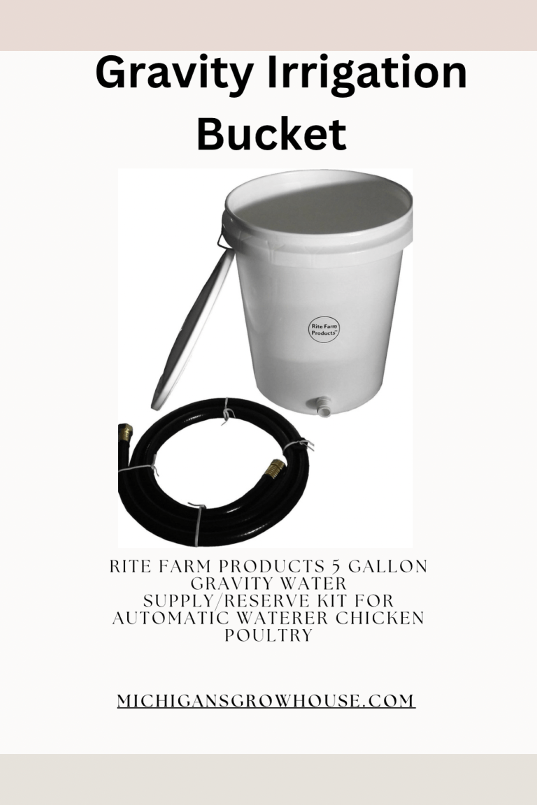 Gravity bucket irrigation